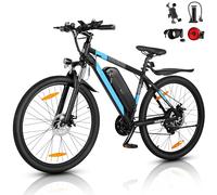AOIHO Electric Bike, 27.5" Electric Bikes for Adults with 48V 624Wh Battery, Max Range 100KM, 250W Powerful Motor, 21-Speed, 5 Modes, E Bikes for Men with LCD Display, Electric Mountain Bike
