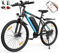 AOIHO Electric Bike, 27.5" Electric Bikes for Adults with 48V 624Wh Battery, Max Range 100KM, 250W Powerful Motor, 21-Speed, 5 Modes, E Bikes for Men with LCD Display, Electric Mountain Bike