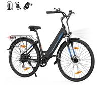 AOIHO Electric Bike, 28" Electric Bikes for Adults with 48V 499.2 Wh Removable Battery, 250W Powerful Motor, Max Range 100KM, 7-Speed Gears, LCD Display, 5 Modes, City Commute E Bikes for Men Ladies