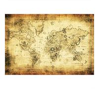 Aoihrraan 1,5x1m Vintage World Map Photography Backdrop Compass Vintage Treasure Hunt Parchment Map Background Boys Room Decor Welcome Adventure Awaits Birthday Party Portrait Photo Studio Props