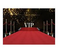 Aoihrraan 10x8ft Vip Backdrop Red Carpet Road Glitter Golden Spot Photography Background Vip Guest Visitor Celebrity Walk T-Stage Party Hollywood Casino Banner Man Woman Portrait Photo Studio Props
