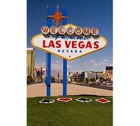 Aoihrraan 1x1,5m Welcome to Las Vegas Backdrop Fabulous Nevada City Green Grass Billboard Photography Background Casino Themed Party Decoration Children Adults Travel Portrait Photo Studio Props