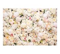 Aoihrraan 2,2x1,5m Wedding Flower Wall Backdrop White Floral Romantic Blossoms Valentine Photography Background Bridal Shower Mother's Day Girls Women Birthday Decoration Portrait Photo Studio Props