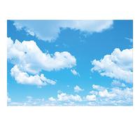 Aoihrraan 3x2,5m Blue Sky White Clouds Backdrop Sunny Cloudy Nature Landscape Photography Background Baby Shower Decor Kids Birthday Party Children Adults Portrait Wallpaper Photo Studio Props