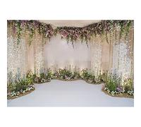 Aoihrraan 3x2,5m Wedding Ceremony Backdrop Romantic Flower Interior Arch Photography Background Proposal Marriage Valentine's Day Bridal Shower Party Decoration Couple Portrait Photo Studio Props