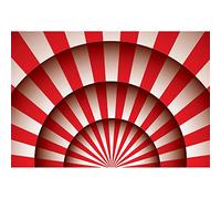 Aoihrraan 3x2m Circus Party Backdrop Red And White Stripes Big Top Circus Tent Photography Background Movie Theater Themed Party Hollywood Show Friend Kids Adults Portrait Photo Studio Props Vinyl
