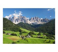 Aoihrraan 3x2m European Alps Landscape Backdrop Swiss Mountains Green Forest Prairie Blue Sky Resort Photography Background Holiday Travel Party Wedding Portrait Wallpaper Photo Studio Props