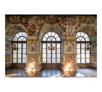 Aoihrraan 3x2m Fontainebleau Palace Interior Backdrop Luxury Castle Chandelier Mural Wall Arch Window Photography Background Wedding Bridal Shower Girls Boys Adults Portrait Photo Studio Props