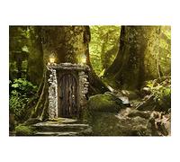 Aoihrraan 3x2m Spring Enchanted Forest Backdrop Magical Tree House Vintage Lantern Fantasy Wonderland Photography Background Baby Shower Kids Birthday Party Girls Boys Portrait Photo Studio Props