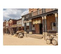 Aoihrraan 3x2m Western Saloon Bar Backdrop Shabby Wild West Wooden House Barrel Rustic Photography Background Cowboy Party Decor Banner Girls Boys Adults Artistic Portrait Photo Studio Props