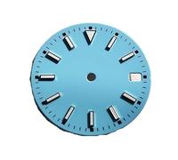 AOIMBNQC 1/3pcs 28.5mm Dials Fit for NH35 Movement BGW9 Blue Luminous Calendar Oyster Watch Dial Replacement Accessory Parts(11)