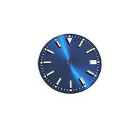 AOIMBNQC 1/3pcs 28.5mm Dials Fit for NH35 Movement BGW9 Blue Luminous Calendar Oyster Watch Dial Replacement Accessory Parts(10)