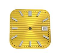 AOIMBNQC 1/4pcs NH35 Dial Man's Watch Square Green Luminous Suitable for NH35/NH36 Movement Accessories Repair Tool(Dial 9)