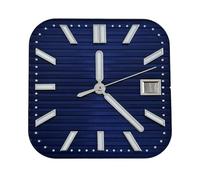 AOIMBNQC 1/4pcs NH35 Dial Man's Watch Square Green Luminous Suitable for NH35/NH36 Movement Accessories Repair Tool(Dial Hands 1)