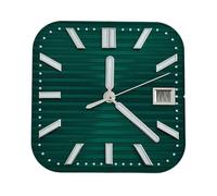 AOIMBNQC 1/4pcs NH35 Dial Man's Watch Square Green Luminous Suitable for NH35/NH36 Movement Accessories Repair Tool(Dial Hands 7)