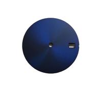AOIMBNQC 1pc 28.5MM Pure Color Sun-ray Blank Metal Dial with Calendar Window for NH35/ NH36 Movement(Dark Blue)