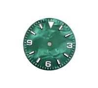 AOIMBNQC 1pc 29mm Shell Style Watch Dial Green Luminous for NH35 NH36 Movement Sterile Atch Parts(Style-5)