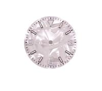 AOIMBNQC 1pc 29mm Shell Style Watch Dial Green Luminous for NH35 NH36 Movement Sterile Atch Parts(Style-4)