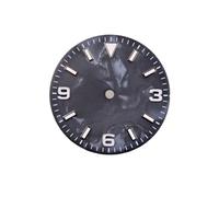 AOIMBNQC 1pc 29mm Shell Style Watch Dial Green Luminous for NH35 NH36 Movement Sterile Atch Parts(Style-2)