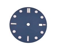 AOIMBNQC 1pc 32mm Blue/White/Black Watch Dial Blue Green Luminous for NH34 NH35 Movement Parts Sterile(B Blue)