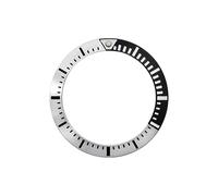 AOIMBNQC 1pc 37.2mmx29.2mm Flat Aluminium Watch Bezel Insert Fits Case Men's Replace Ring(06)