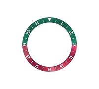 AOIMBNQC 1pc 38mm Aluminum Ring GMT Diver's Style Watch Bezel Insert for 40mm Cases Replace Accessory Diving(19)