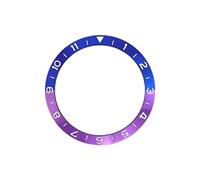 AOIMBNQC 1pc 38mm Aluminum Ring GMT Diver's Style Watch Bezel Insert for 40mm Cases Replace Accessory Diving(12)