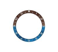 AOIMBNQC 1pc 38mm Aluminum Ring GMT Diver's Style Watch Bezel Insert for 40mm Cases Replace Accessory Diving(15)