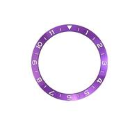 AOIMBNQC 1pc 38mm Aluminum Ring GMT Diver's Style Watch Bezel Insert for 40mm Cases Replace Accessory Diving(03)