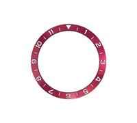 AOIMBNQC 1pc 38mm Aluminum Ring GMT Diver's Style Watch Bezel Insert for 40mm Cases Replace Accessory Diving(01)