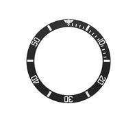 AOIMBNQC 1pc 38mm Matte Ceramic Bezel Insert for GMT Yacht-Master Men's Watch Case Index Scale Repair Parts(P27/613#)