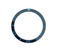 AOIMBNQC 1pc 38mm SUB Watch Bezel Blue Number Scale Flat Ceramic Ring Inner Diameter 31.5mm Accessories(Sub Dot Mulan Color)