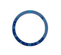 AOIMBNQC 1pc 38mm SUB Watch Bezel Blue Number Scale Flat Ceramic Ring Inner Diameter 31.5mm Accessories(1-11 Blue Circle)