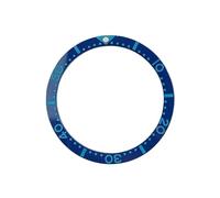 AOIMBNQC 1pc 38mm SUB Watch Bezel Blue Number Scale Flat Ceramic Ring Inner Diameter 31.5mm Accessories(Full Scale Dot Blue)
