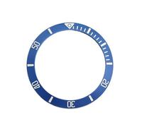 AOIMBNQC 1pc 38mm Watch Bezel Luminous Ceramics Insert Ring Inner Diameter 30.5mm Black/Blue Bezles Spare Part(SUB Blue)