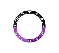 AOIMBNQC 1pc 38mmx30.6mm Aluminum Bezel Ring GMT Style Insert FIt for SUB SRPD 40mm Men Watch Cases Replace Parts Diving(02)