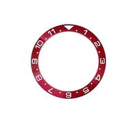 AOIMBNQC 1pc 38mmx30.6mm Aluminum Bezel Ring GMT Style Insert FIt for SUB SRPD 40mm Men Watch Cases Replace Parts Diving(05)