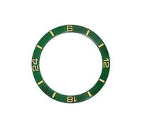 AOIMBNQC 1pc 38mmx30.6mm Curved Ceramics Bezel Insert Ring for SKX007 SKX009 SRPD SUB Seamaster 300 Watch Case Parts(09)