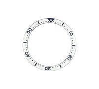 AOIMBNQC 1pc 38mmx31.5mm Flat Aluminium Bezel Insert Fits SKX007 SKX009 SRPD GMT SUB Watch Case NH35 NH36 Movement Men Ring Refit Parts(05)