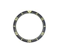 AOIMBNQC 1pc 38mmx31.5mm Flat Aluminium Bezel Insert Fits SKX007 SKX009 SRPD GMT SUB Watch Case NH35 NH36 Movement Men Ring Refit Parts(04)
