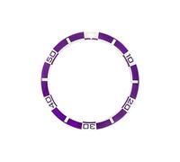 AOIMBNQC 1pc 38mmx31.5mm Flat Aluminium Watch Bezel Insert Ring Fits SKX007 SKX009 SRPD NH36 NH35 Movement Parts(11)