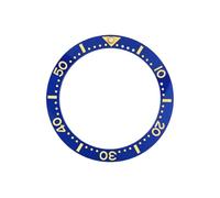 AOIMBNQC 1pc 39.7x31.5mm Big Size Ceramic Bezel Insert Flat Ring Fit for NH35 NH36 7S26 Men Diving Watch Case Parts(07 Ceramic Ring)