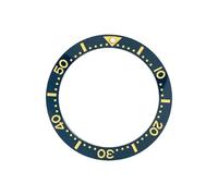 AOIMBNQC 1pc 39.7x31.5mm Big Size Ceramic Bezel Insert Flat Ring Fit for NH35 NH36 7S26 Men Diving Watch Case Parts(05 Ceramic Ring)