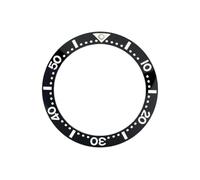 AOIMBNQC 1pc 39.7x31.5mm Big Size Ceramic Bezel Insert Flat Ring Fit for NH35 NH36 7S26 Men Diving Watch Case Parts(03 Ceramic Ring)