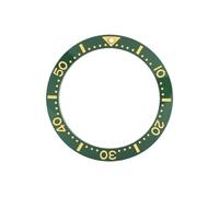 AOIMBNQC 1pc 39.7x31.5mm Big Size Ceramic Bezel Insert Flat Ring Fit for NH35 NH36 7S26 Men Diving Watch Case Parts(02 Ceramic Ring)