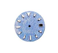 AOIMBNQC 1pc Dial BGW9/C3 Green Luminous Watch for NH36 4R 6R Movement Single Calendar Faces Accessories(Sky Blue)