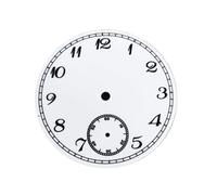 AOIMBNQC 1pc Watch Dial 37mm, Without Luminous with Hands, for ETA6497 ST3600 Movement Face Pointers Modification Parts(White Dial 3)