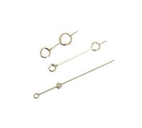 AOIMBNQC 1set 12.5-12.5-8mm NH35 Hands Hollow Pointers Rose/Golden/Silver/Blue Watch No Luminous Needles Fit for NH36 4R 7S Movement(Gold)