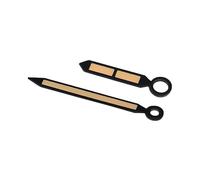 AOIMBNQC 1set 16mm X 11.5mm Watch Hands Green Luminous Pointers for ETA6497/ETA6498 ST3600/ST3620 Movement Needles Modification Accessories(Orange with Black)