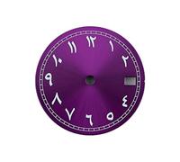 AOIMBNQC 1set NH35 Dial Man's Watch Arabic Numerals Green Luminous Custom Logo Fit Movement Accessories(10)